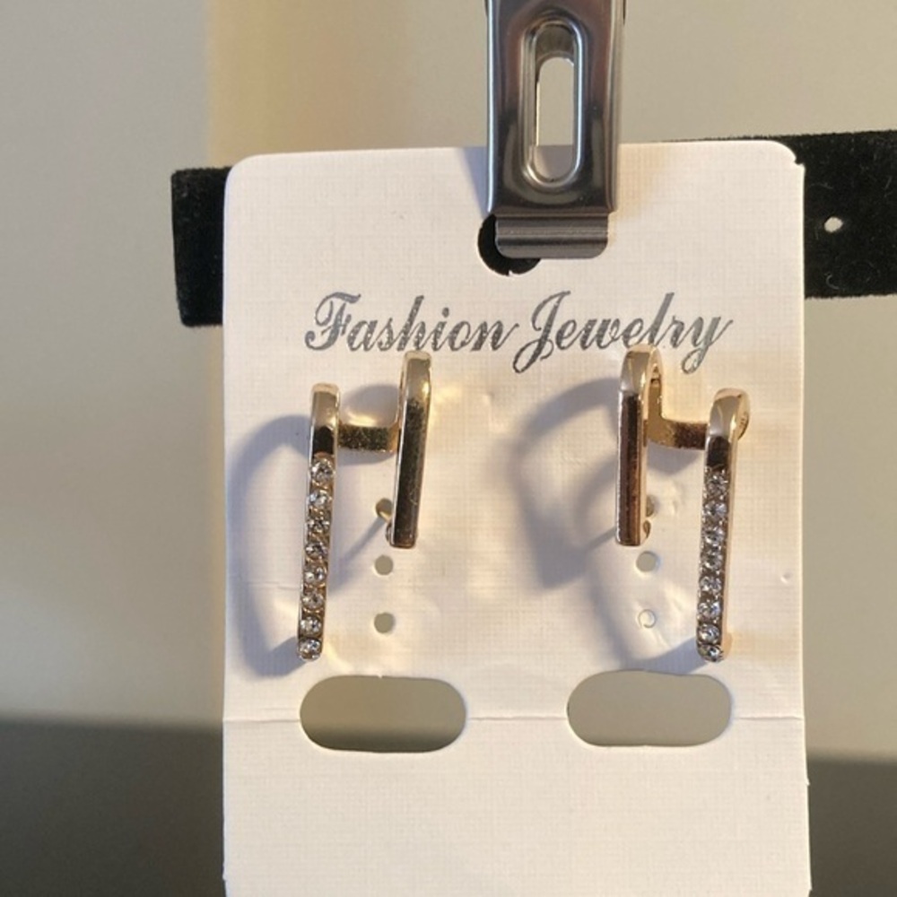 Elegant Gold and Silver Fashion Earrings